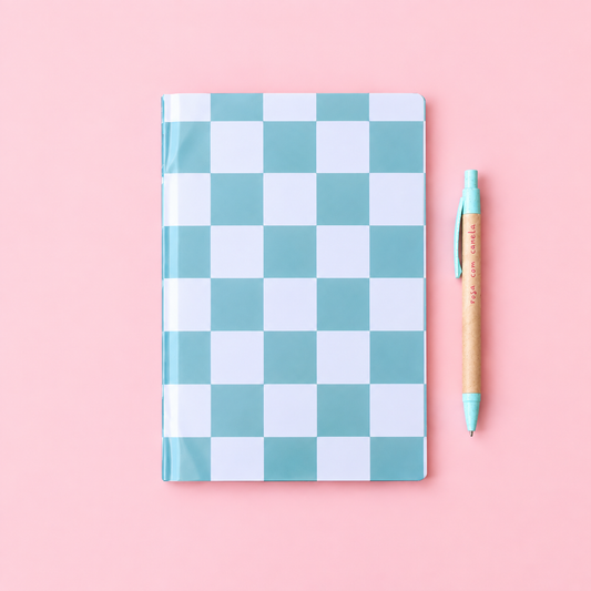 Caderno Agrafado A5 PET Pautado COOL BOY GREEN