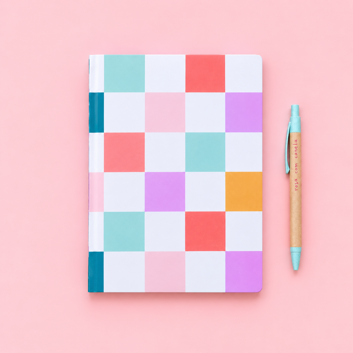 Caderno Agrafado A5 PET Pautado ESSENCE COLORS