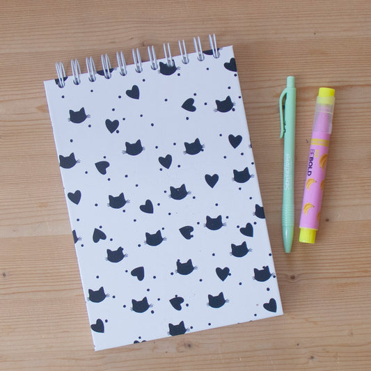 Caderno A5 Argolas Topo Capa Dura CATS