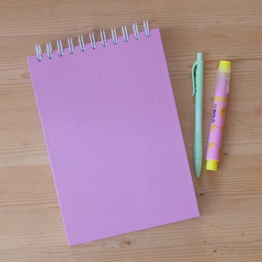 Caderno A5 Argolas Topo Capa Dura PINK