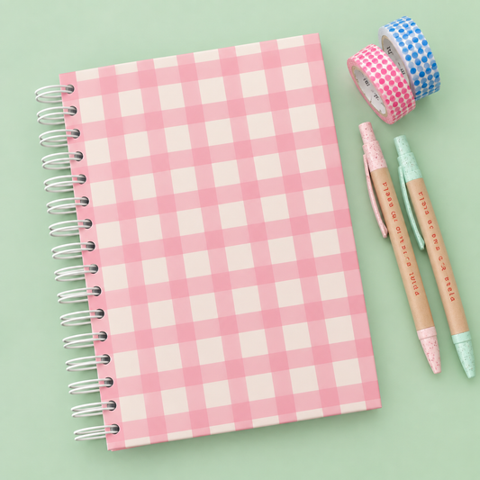 Caderno A5 Argolas 100 FL (PAUTADO) CANDY VICHY