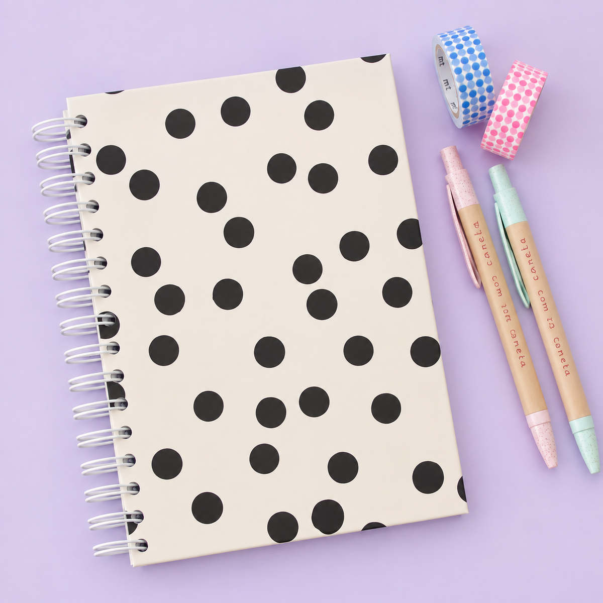 Caderno A5 Argolas 100 FL (PAUTADO) CLASSIC DOTS