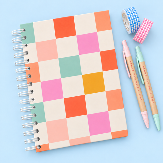 Caderno A5 Argolas 100 FL (PAUTADO) ESSENCE COLORS