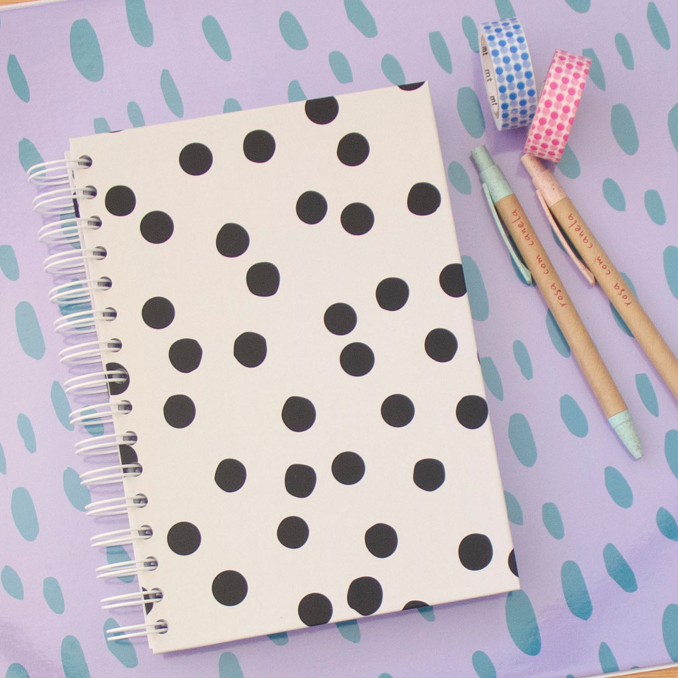 Caderno A5 Argolas (LISO) CLASSIC DOTS