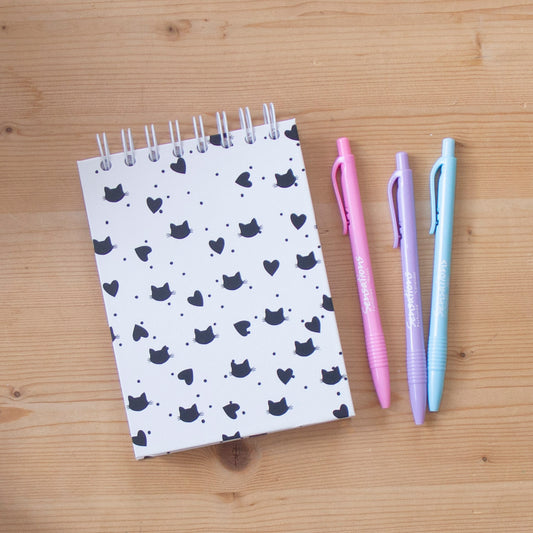 Caderno A6 Argolas Topo Capa Dura CATS