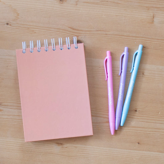Caderno A6 Argolas Topo Capa Dura LARANJA