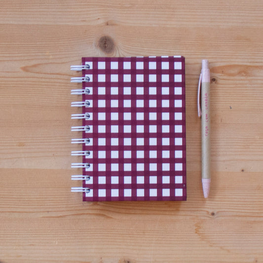 Caderno A6 Argolas 100 FL (PAUTADO) CLASSIC BURGUNDY
