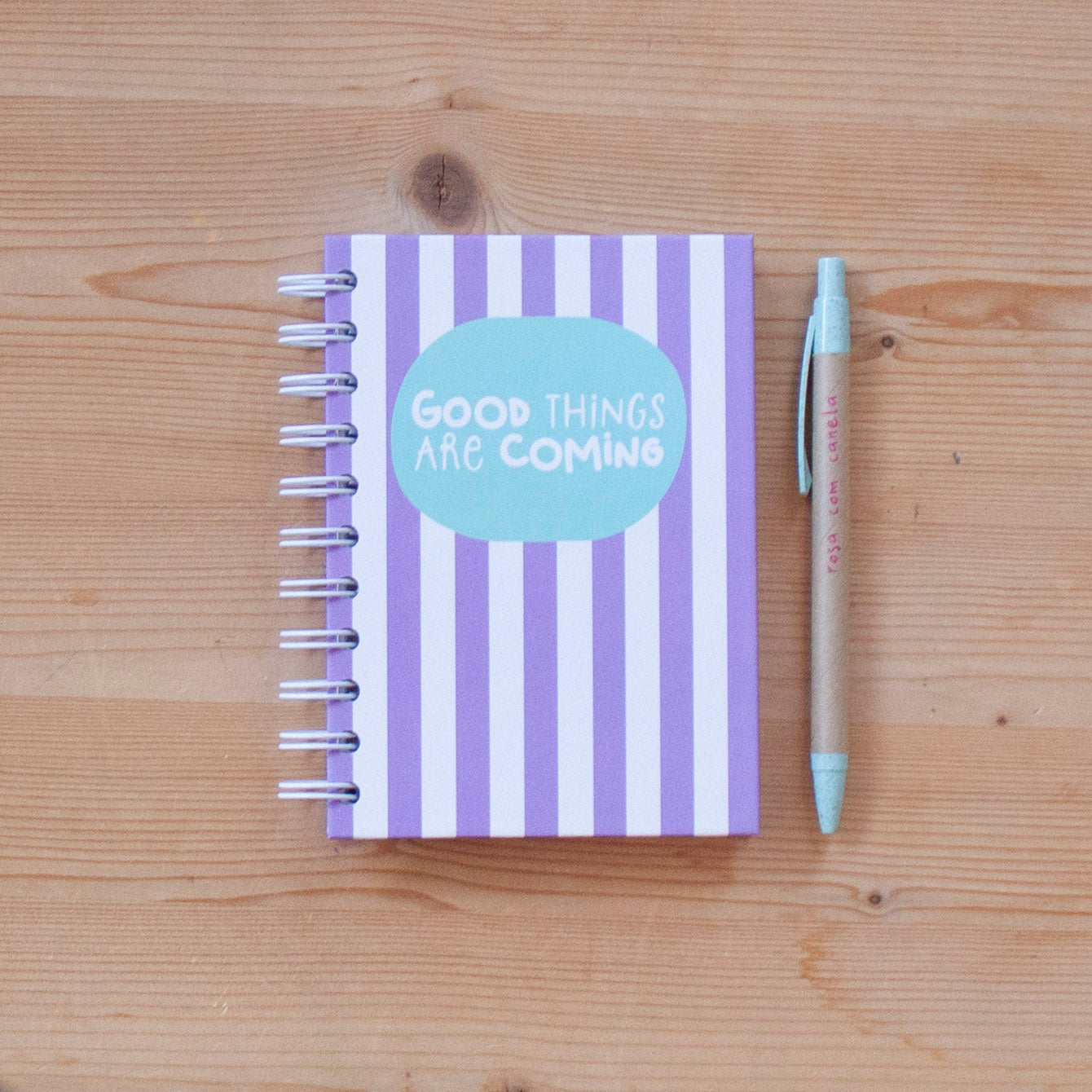 Caderno A6 Argolas 100 FL (PAUTADO) LAVANDA