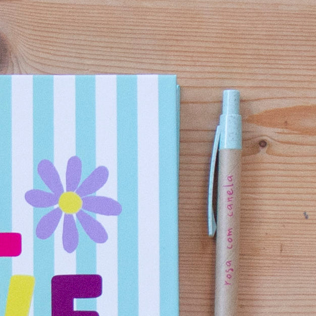 Caderno A6 Argolas 100 FL (PAUTADO) LOVE MINT
