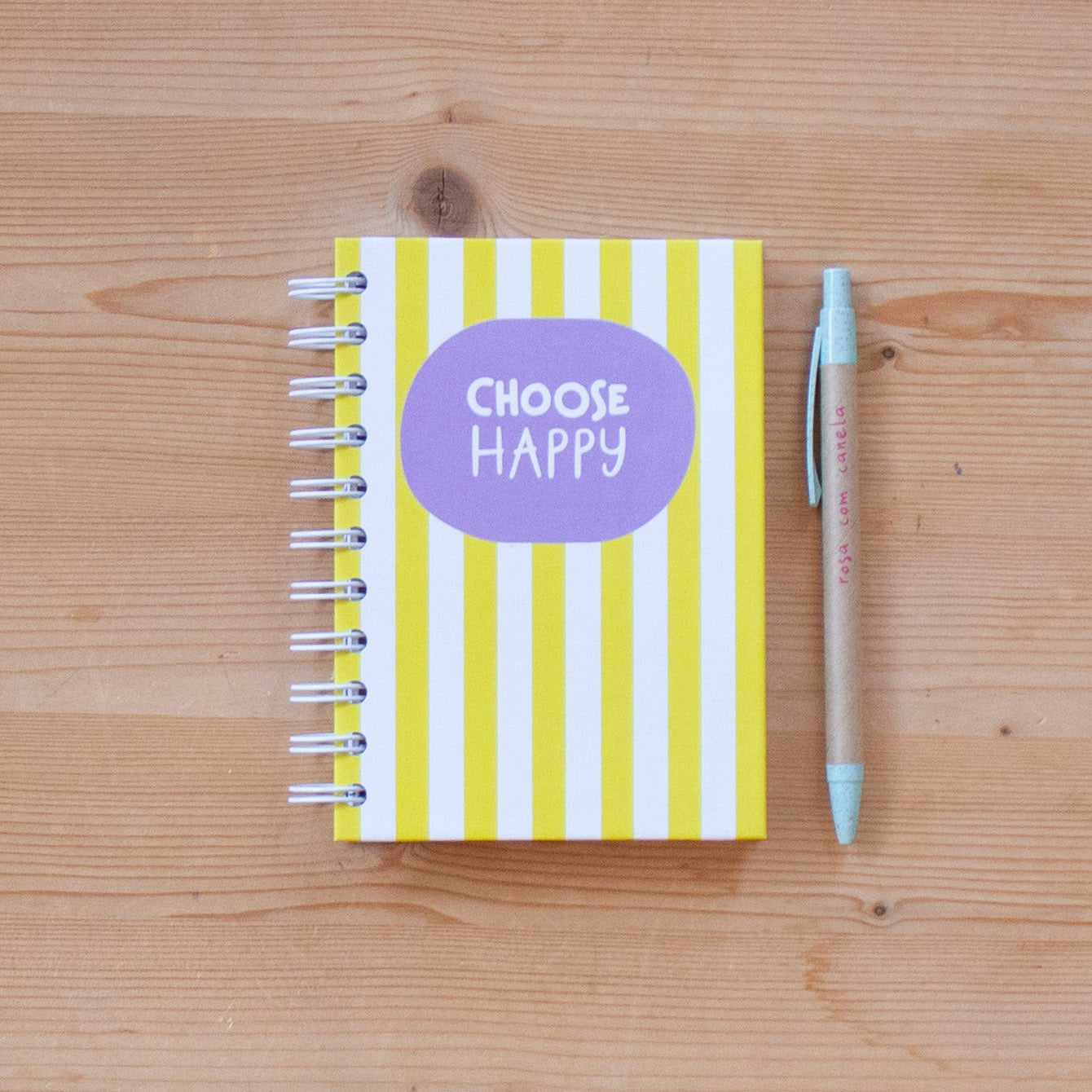 Caderno A6 Argolas 100 FL (PAUTADO) YELLOW STRIPES