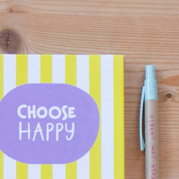 Caderno A6 Argolas 100 FL (PAUTADO) YELLOW STRIPES