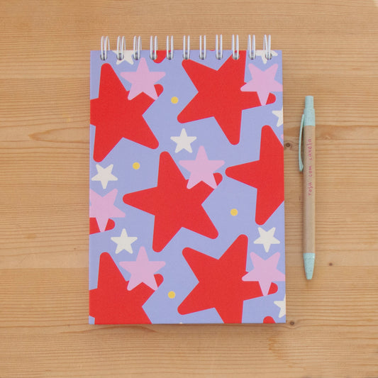 Caderno A5 Argolas Topo (LISO) COOL STARS