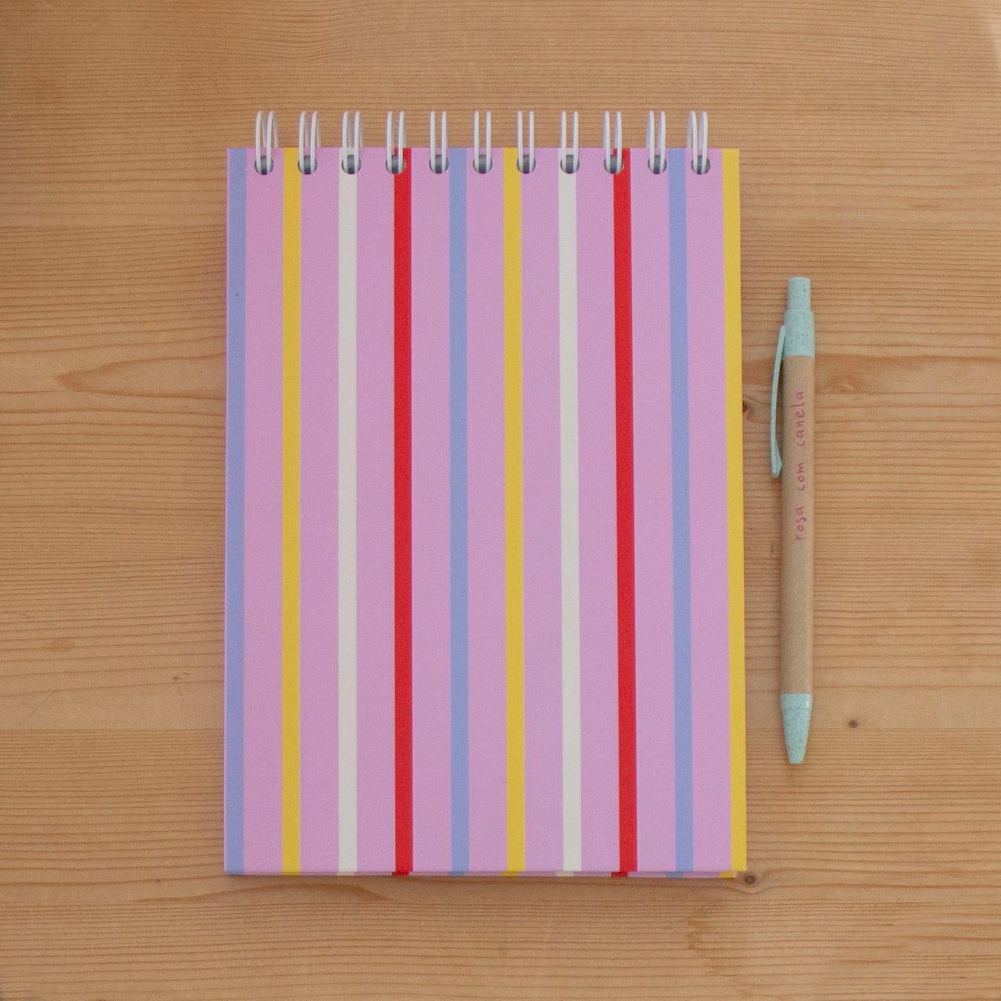 Caderno A5 Argolas Topo (LISO) COOL STRIPES