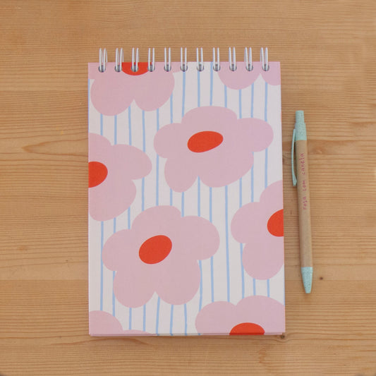 Caderno A5 Argolas Topo (LISO) FLOWERS