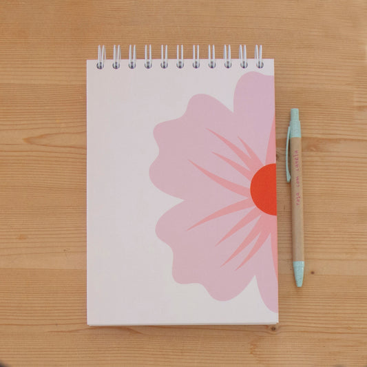 Caderno A5 Argolas Topo (LISO) FLOWERS BIG