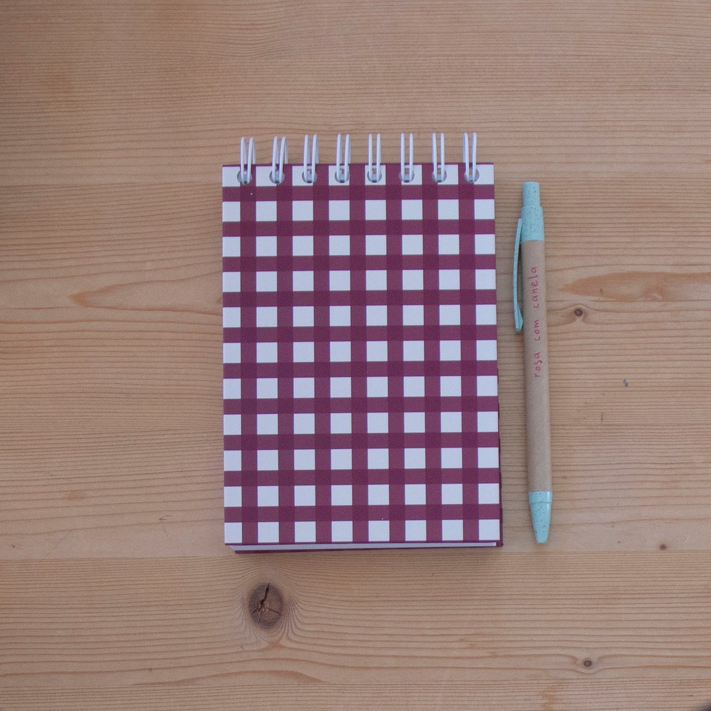 Caderno A6 Argolas Topo (LISO) CLASSIC BURGUNDY
