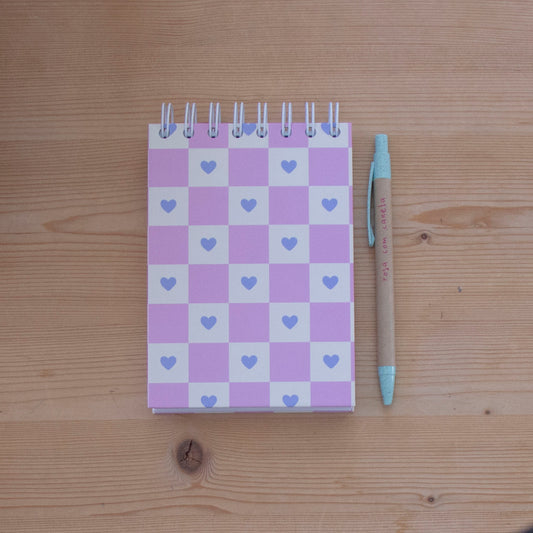 Caderno A6 Argolas Topo (LISO) COOL HEARTS