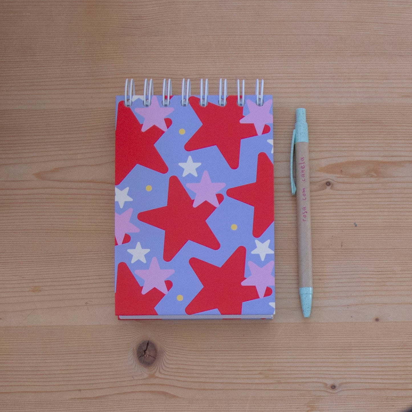 Caderno A6 Argolas Topo (LISO) COOL STARS