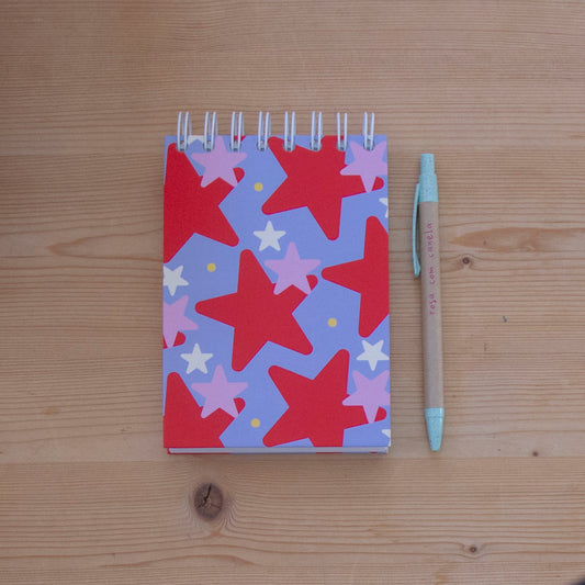 Caderno A6 Argolas Topo (LISO) COOL STARS