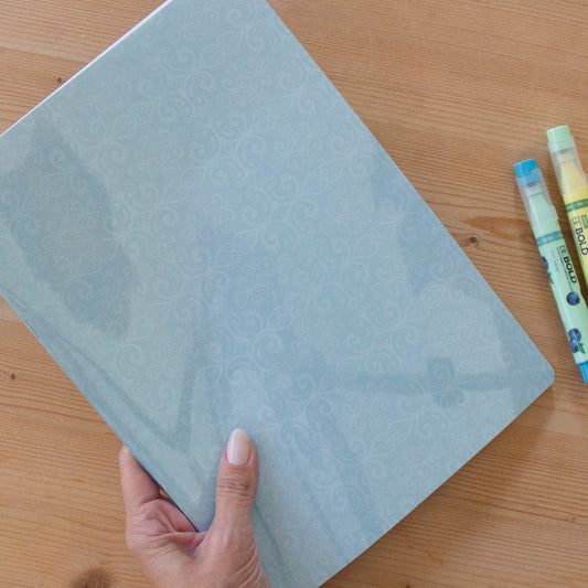 Caderno Agrafado A4 PET Pautado CLASSIC BLUE