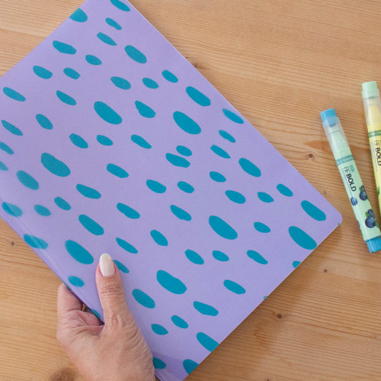 Caderno Agrafado A4 PET Pautado FUN