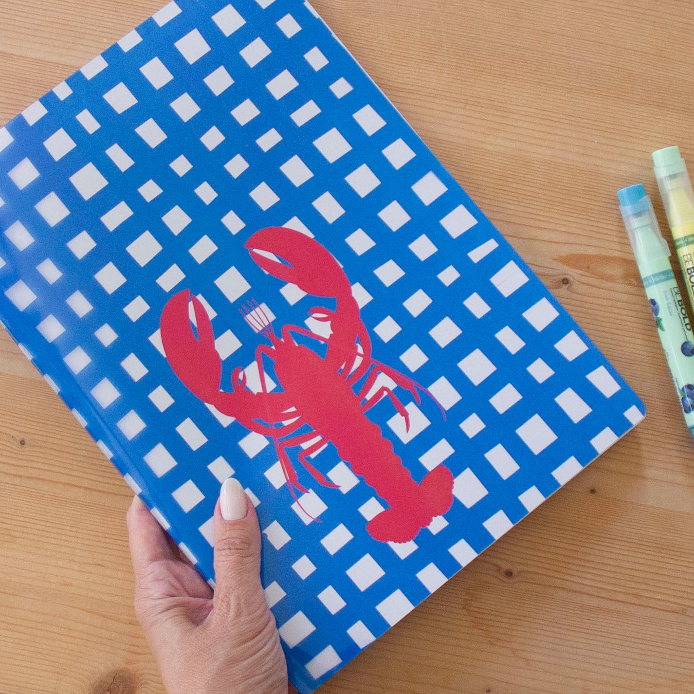 Caderno Agrafado A4 PET Pautado STRAWBERRY