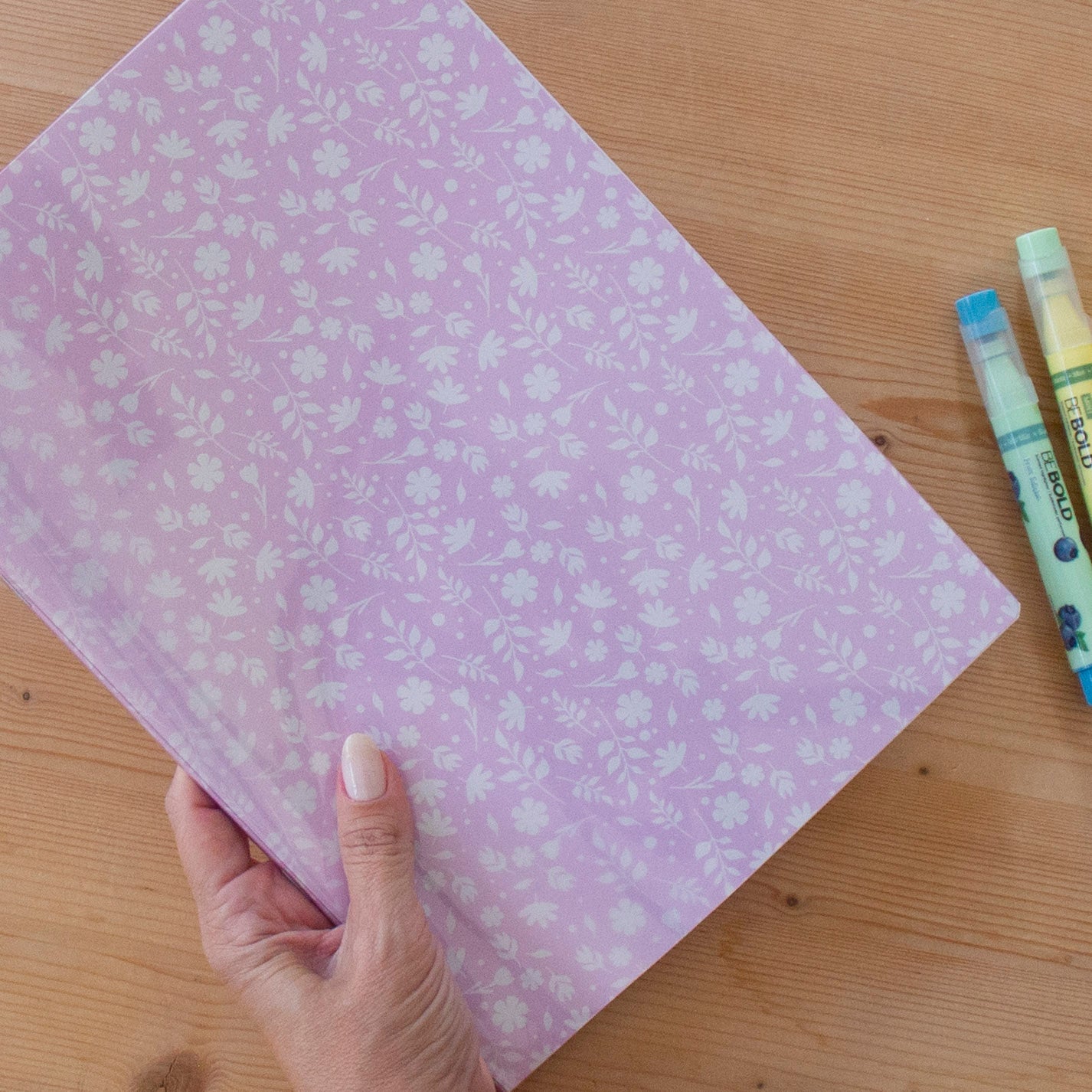 Caderno Agrafado A4 PET Pautado VINTAGE PINK