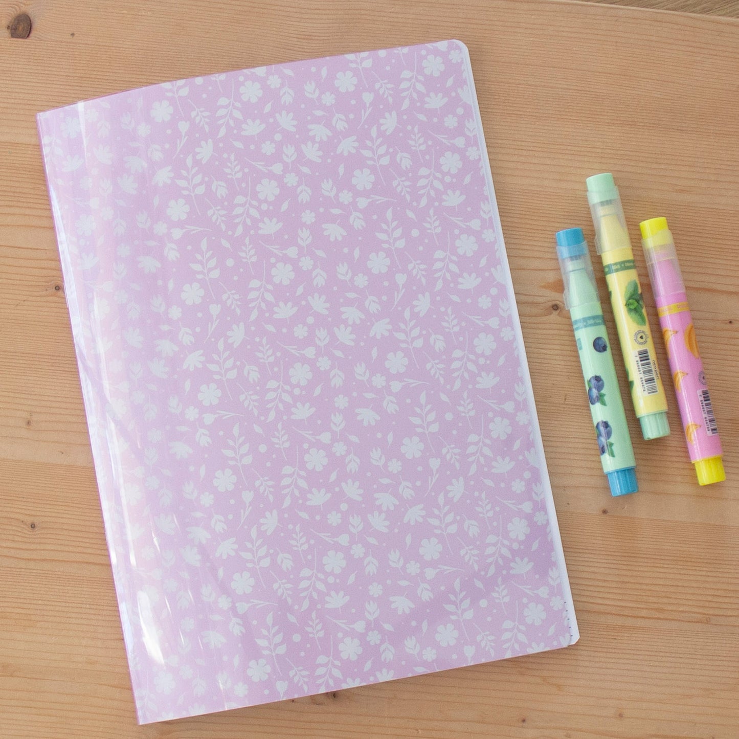 Caderno Agrafado A4 PET Pautado VINTAGE PINK