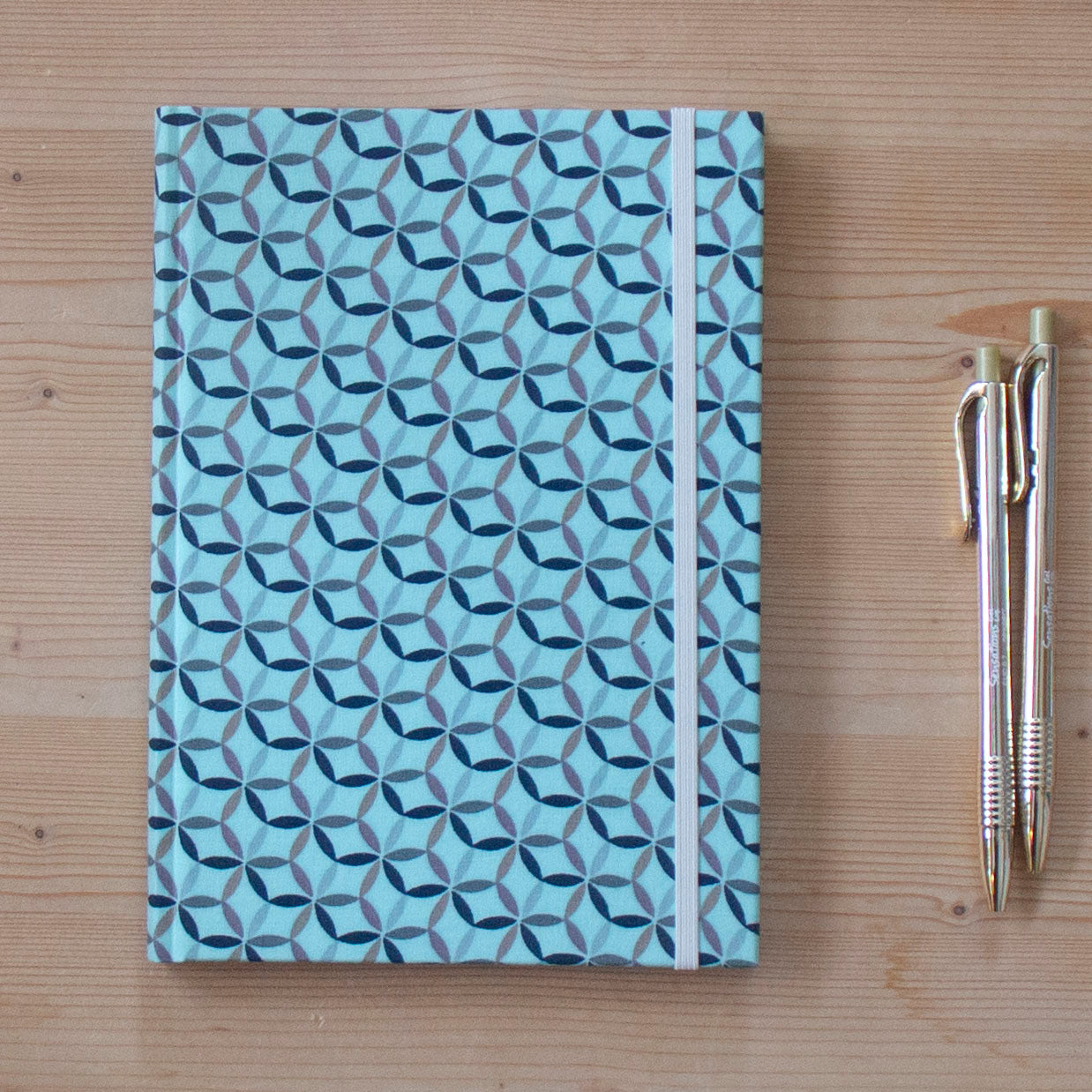 Caderno A5 tecido GRAPHIC GREEN