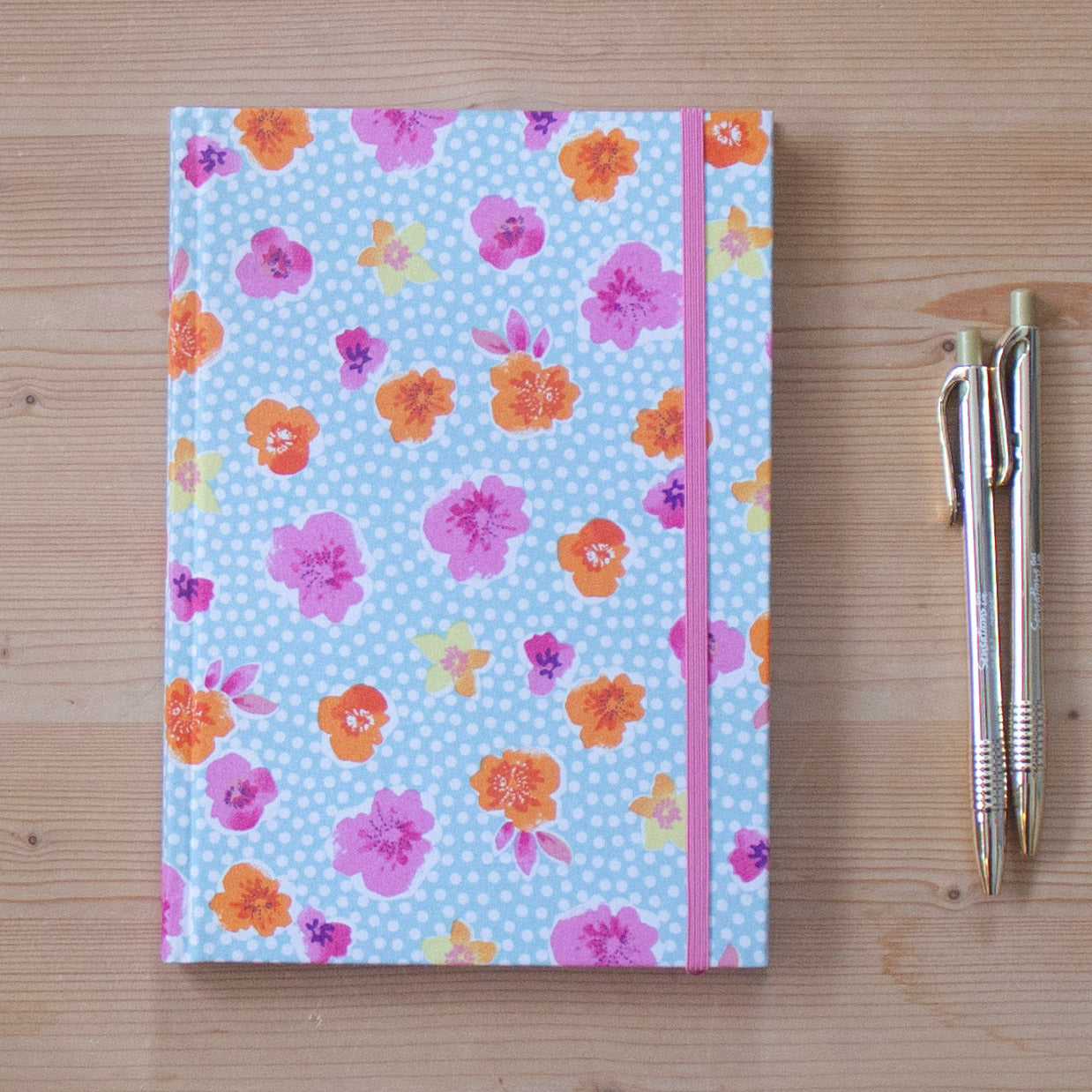 Caderno A5 tecido SWEET FLOWERS