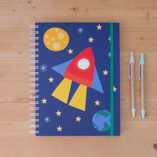 Caderno 17 x 24,5 cm (PAUTADO) BLUE ROCKET