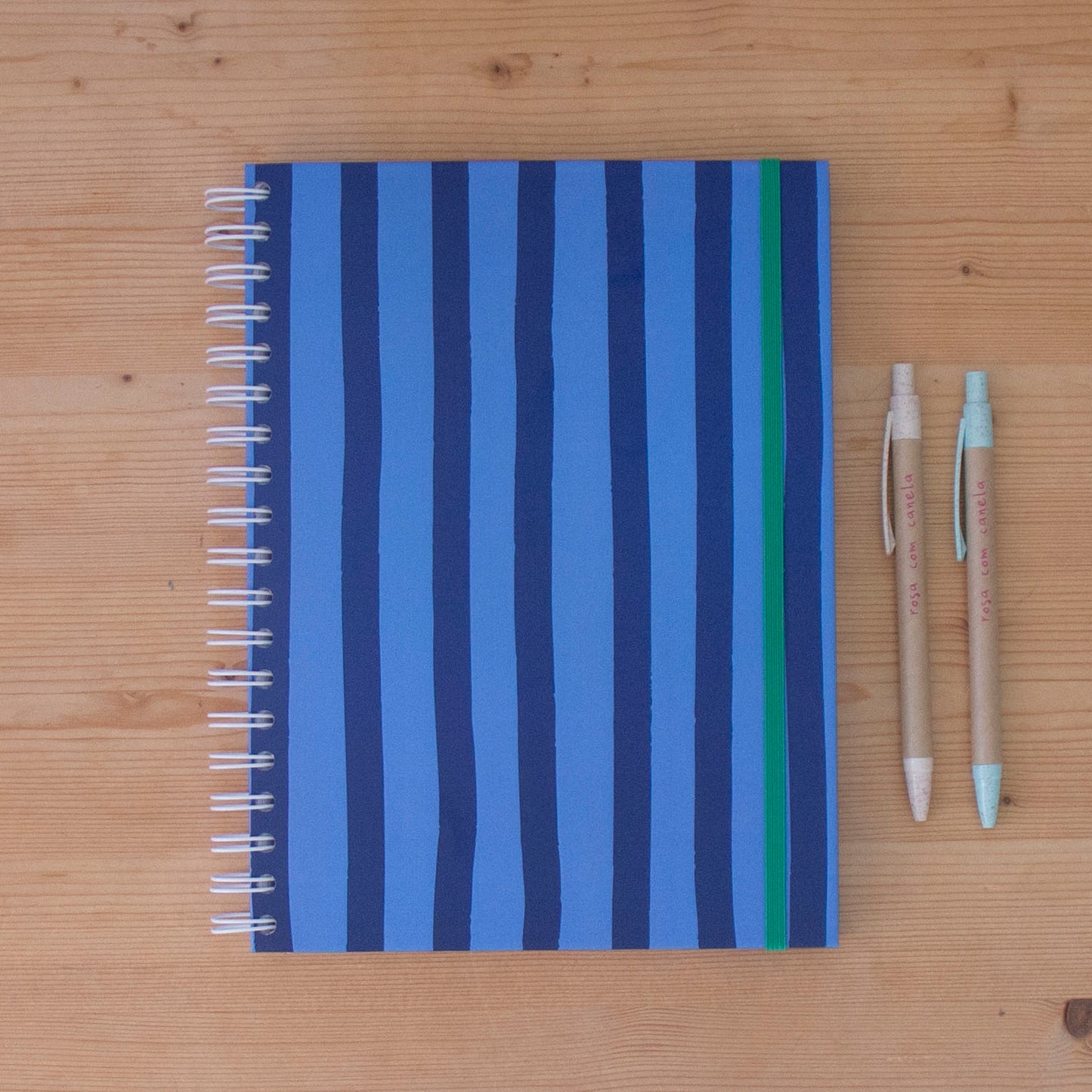 Caderno 17 x 24,5 cm (PAUTADO) BLUE STRIPES