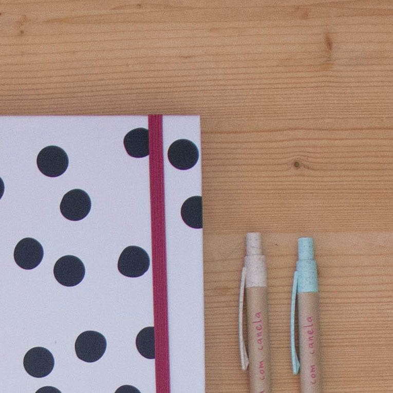 Caderno 17 x 24,5 cm (PAUTADO) CLASSIC DOTS