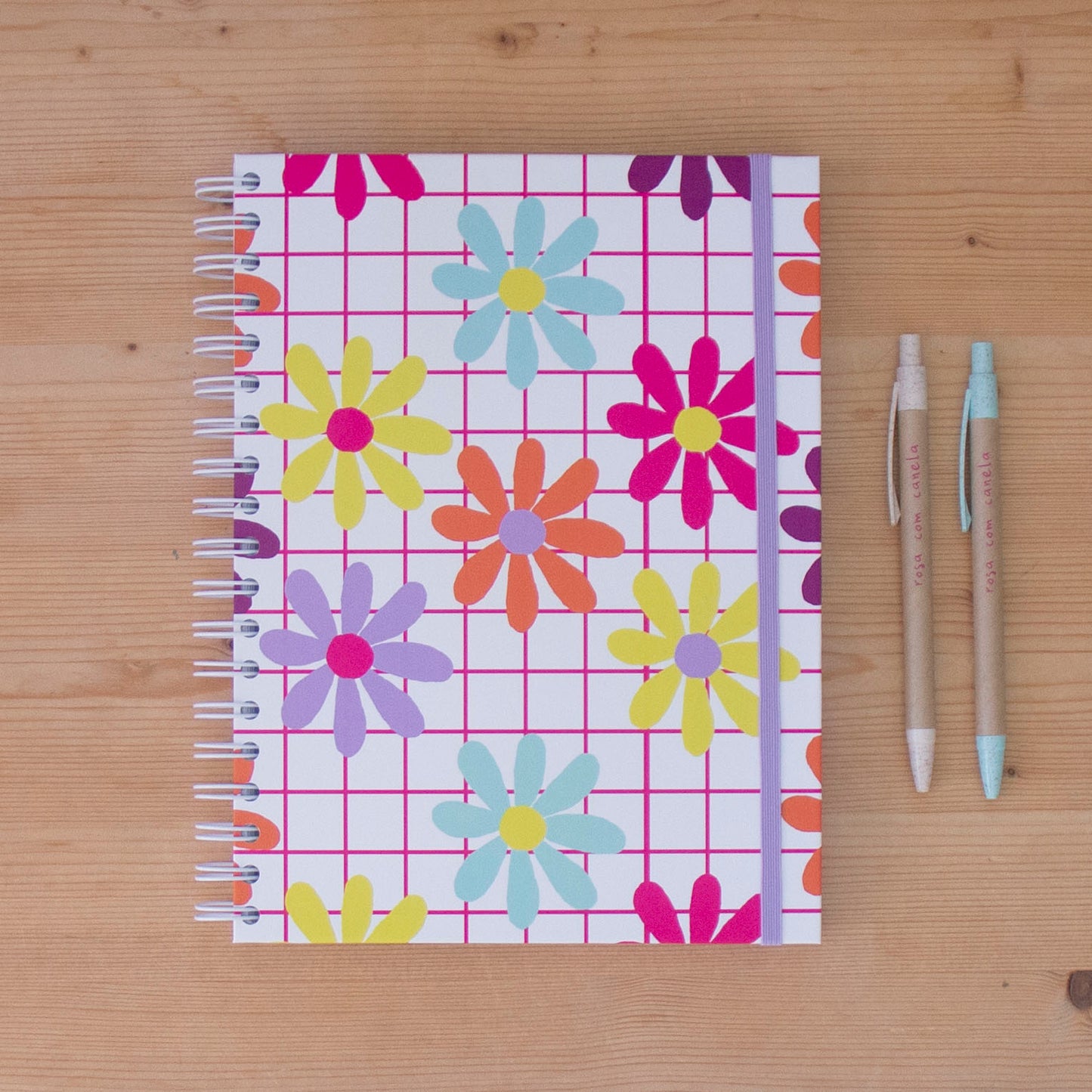 Caderno 17 x 24,5 cm (PAUTADO) FLOWERS