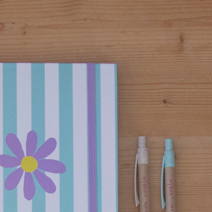 Caderno 17 x 24,5 cm (PAUTADO) MINT LOVE