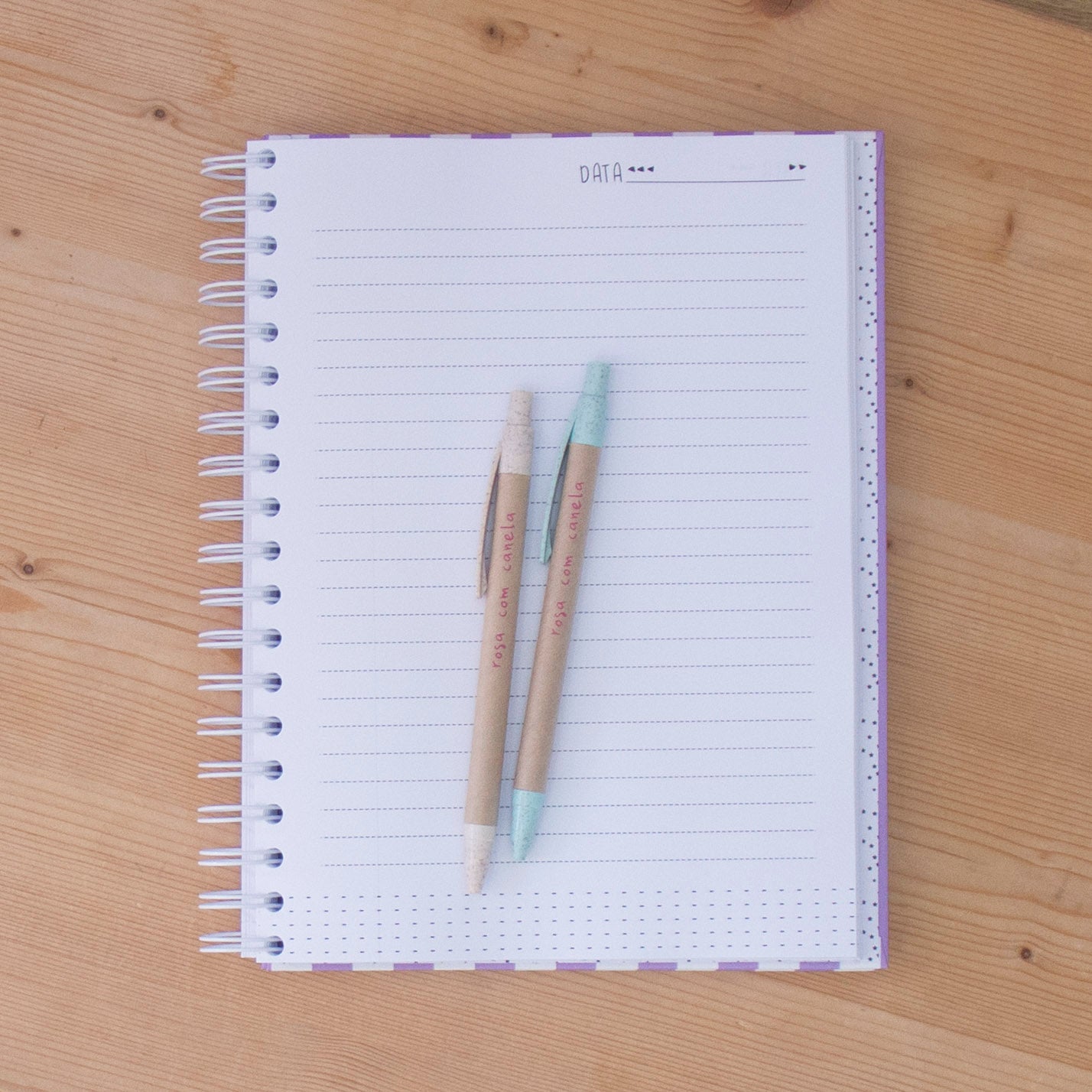 Caderno 17 x 24,5 cm (PAUTADO) VICHY GREEN