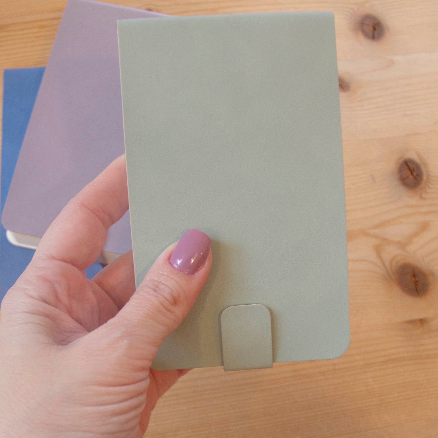 Caderno Pocket (13,5 x 8 cm) Suede Vegan Menta