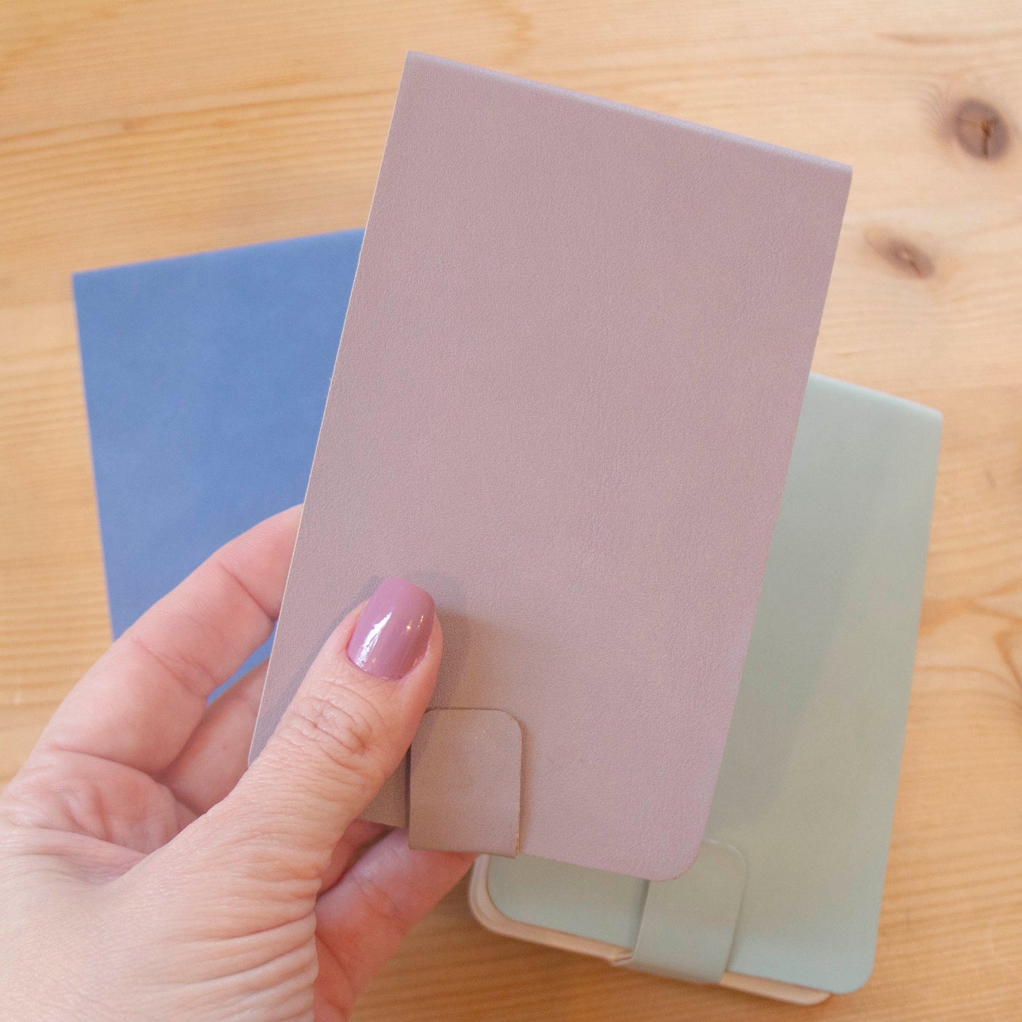 Caderno Pocket (13,5 x 8 cm) Suede Vegan Taupe