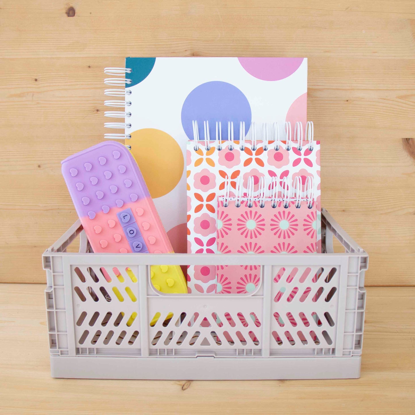 Organizador de mesa Caixa Média Dobrável BEIGE