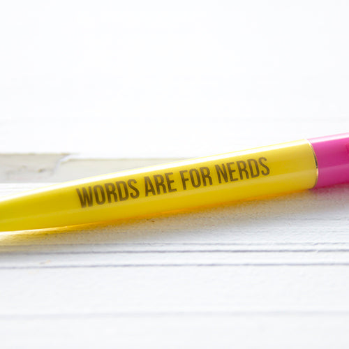 Caneta Fun Words are for nerds