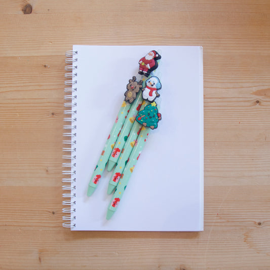 Kit 4 Canetas Apagáveis Natal