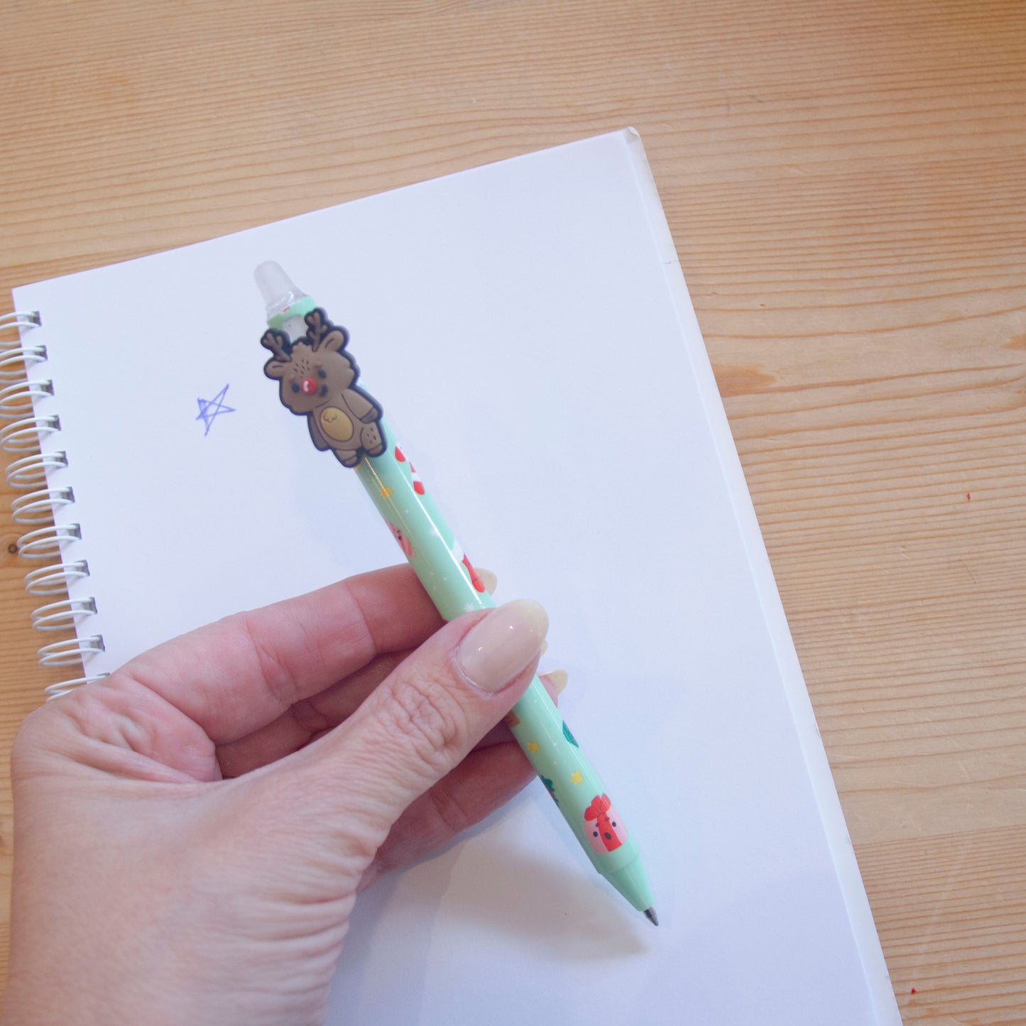 Kit 4 Canetas Apagáveis Natal