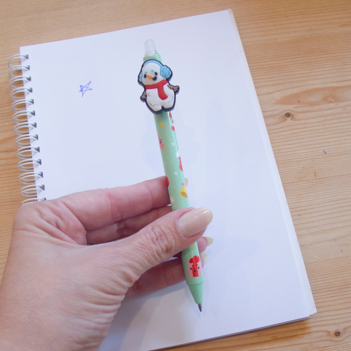 Kit 4 Canetas Apagáveis Natal