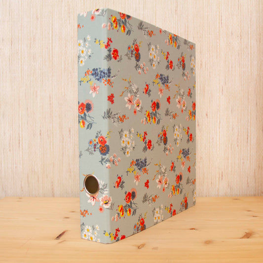 Capa de Arquivo A4 Fina tecido Flores Mini