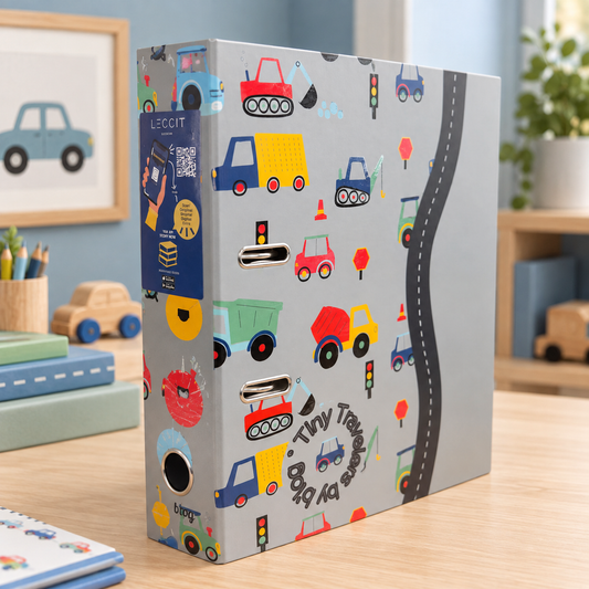 Capa de Arquivo A4 Larga Papel Cars