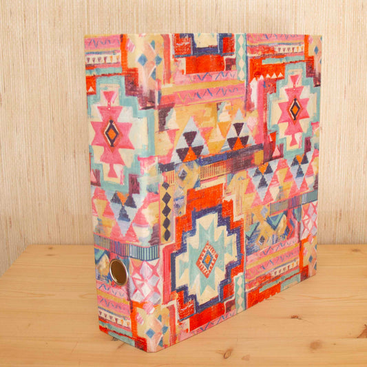 Capa de Arquivo A4 Larga tecido TRIBAL NEON