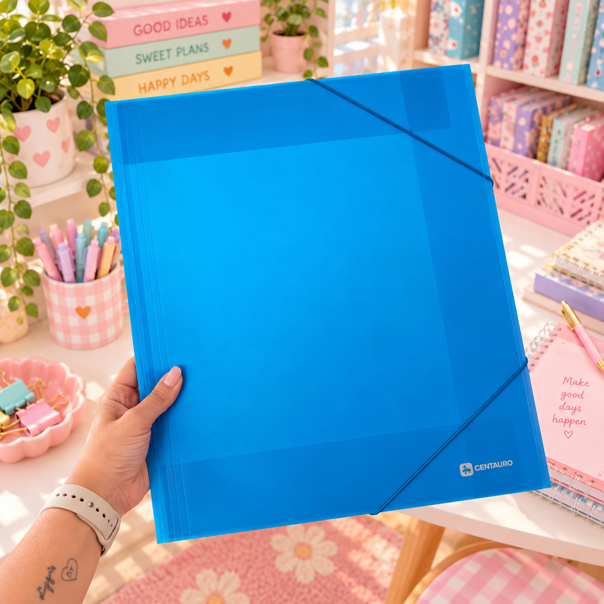 Capa de elásticos A3 PP AZUL