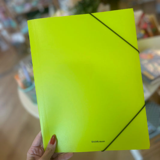 Capa de elásticos A4 PP Neon AMARELO