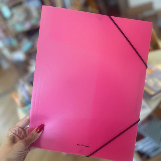 Capa de elásticos A4 PP Neon ROSA