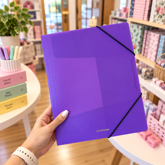 Capa de elásticos A4 PP Vivid ROXO